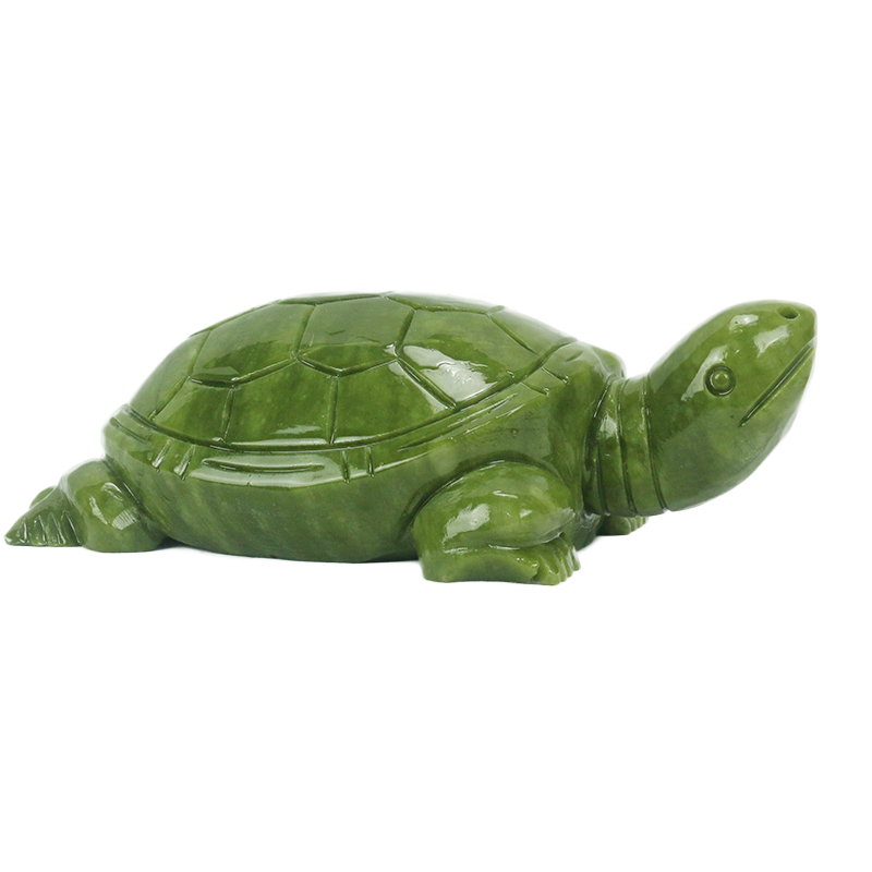 Aquarium Fish Only - Natural Jade/turtle Sculpture/home Decoration/feng Shui Ornaments/fish