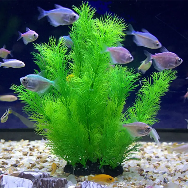 Aquarium Fish Only - Artificial Aquarium Decor Plants Underwater Water