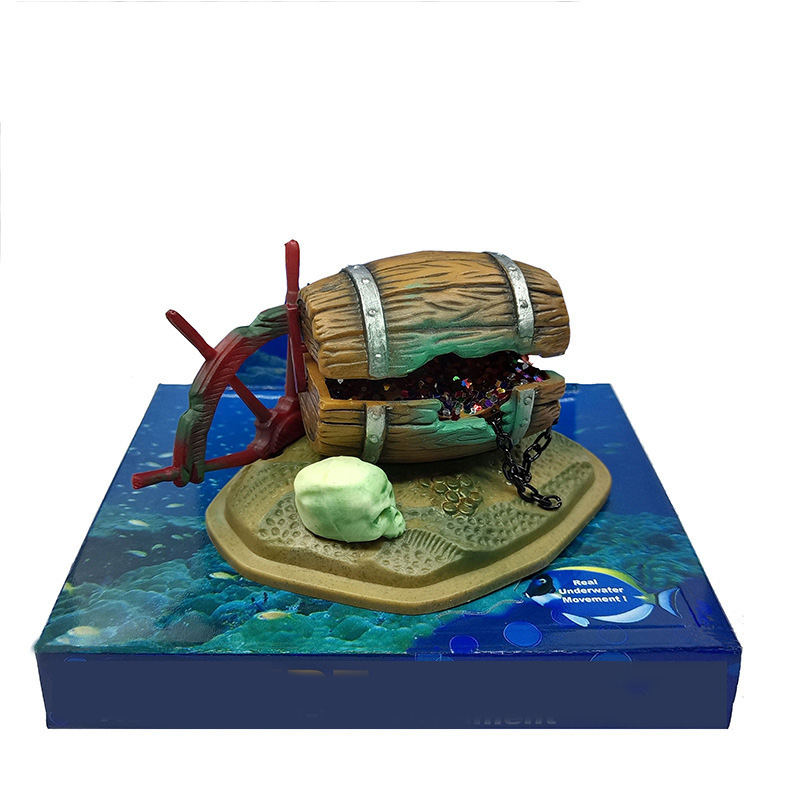 Aquarium Fish Gif - Hot Aquarium Decoration Undersea Barrel of