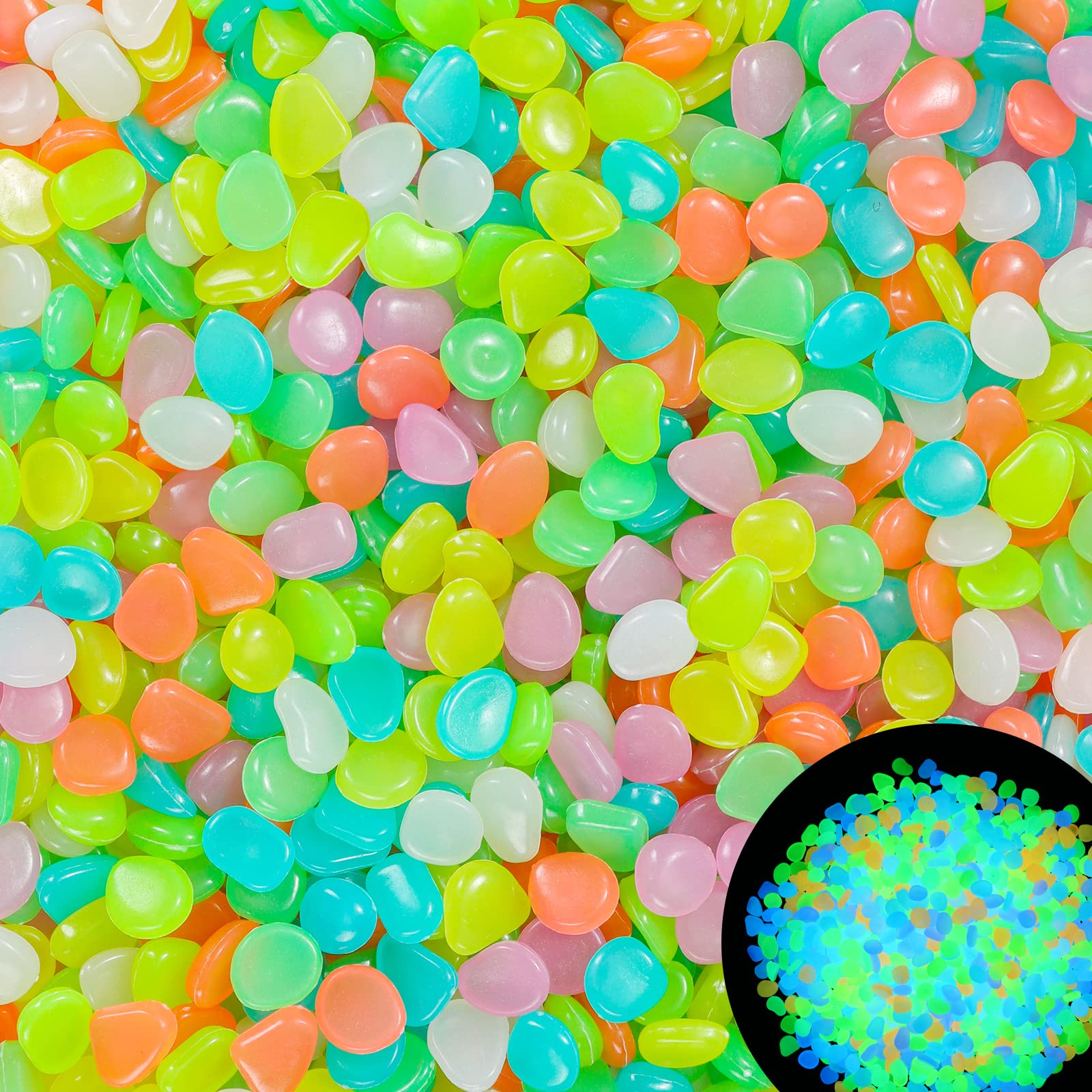 Aquarium Fish Bowl - 100Pcs Glow in the Dark Garden