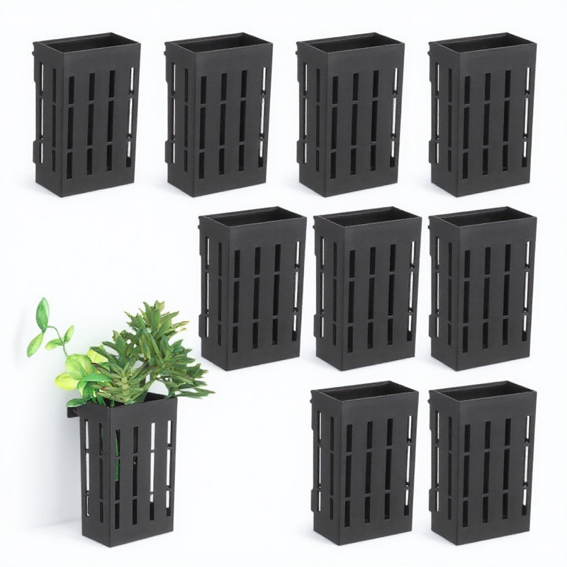 Aquarium Fish Tank - 10Pcs Hanging Planter for Aquarium Slotted