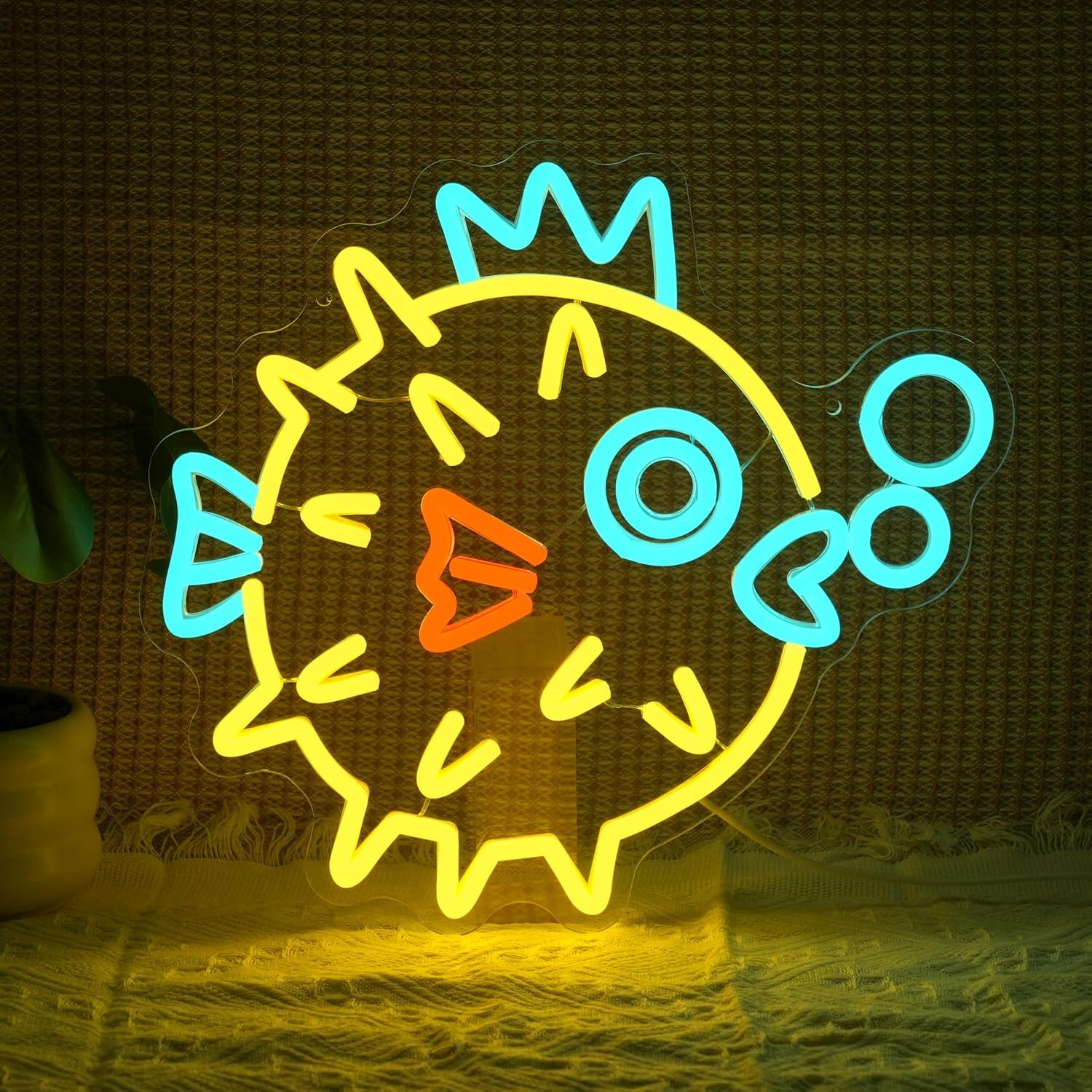 Puffer Fish Neon Sign Dimmable - огляд і ціна Aquarium Fish Restaurant