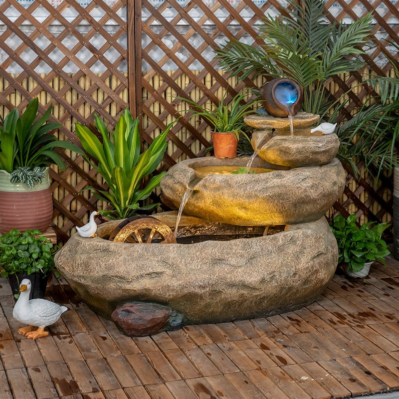 Outdoor Balcony Fish Pond Cour - огляд і ціна Aquarium Fish Pond