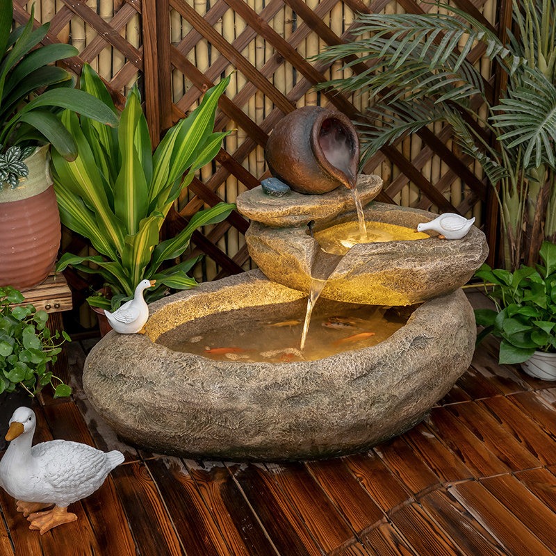 Outdoor Balcony Fish Pond Cour - огляд і ціна Aquarium Fish Pond