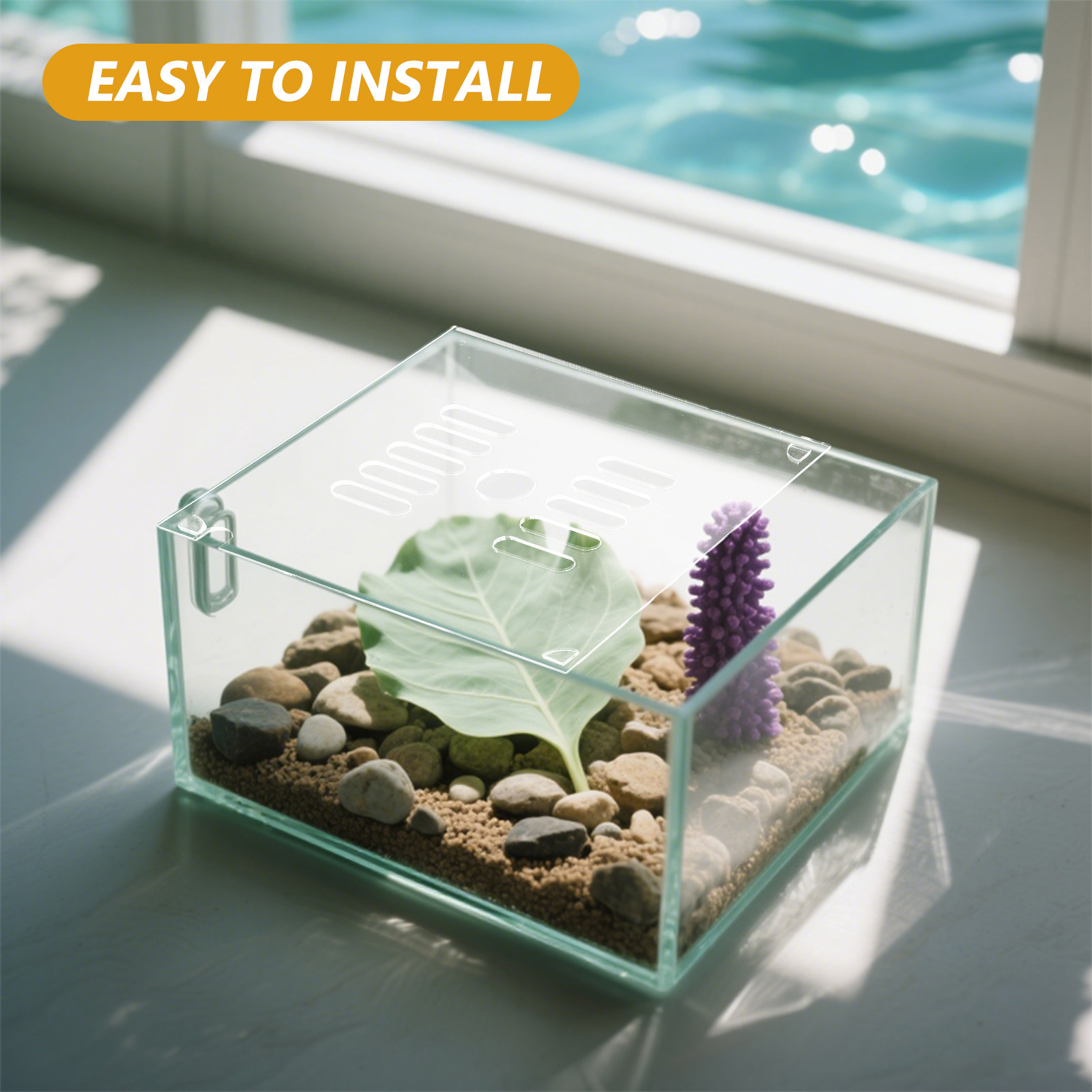 2Pcs Circular Acrylic Aquarium - огляд і ціна Aquarium Fish Escape
