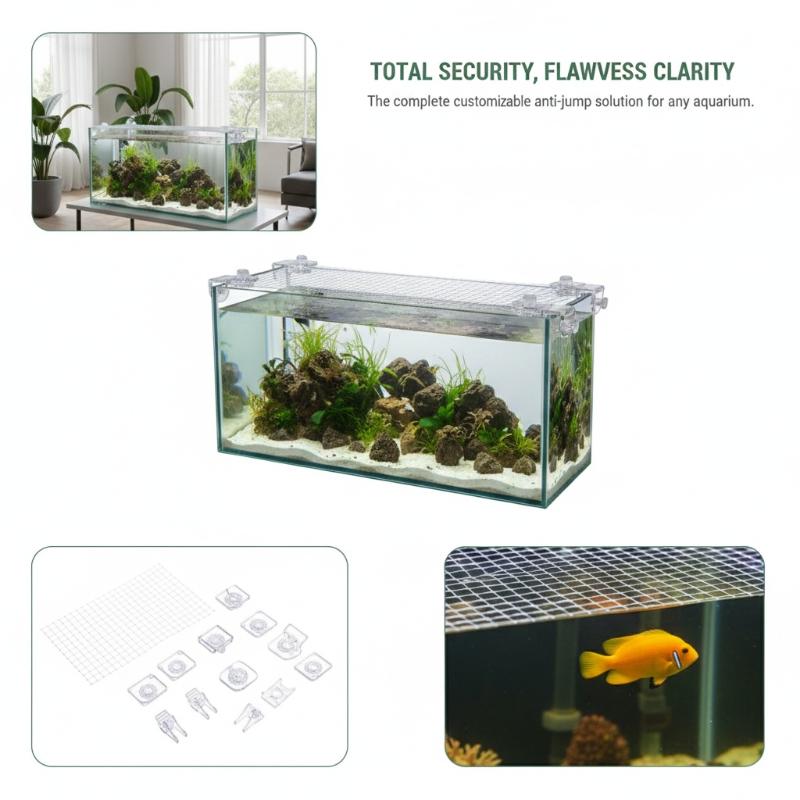 1Pcs Anti Escape Fish Tank Net - огляд і ціна Aquarium Fish Escape