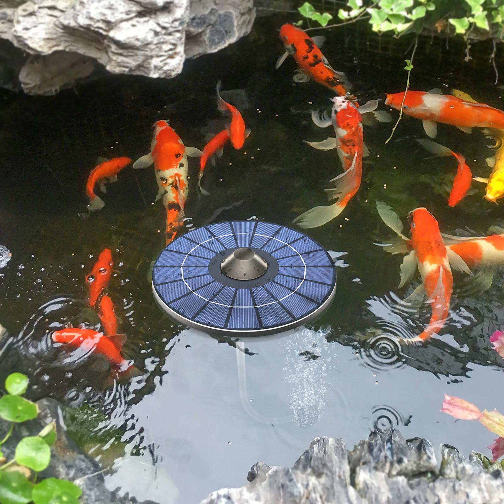 Solar-powered pond aerator pum - огляд і ціна Aquarium Fish Escape