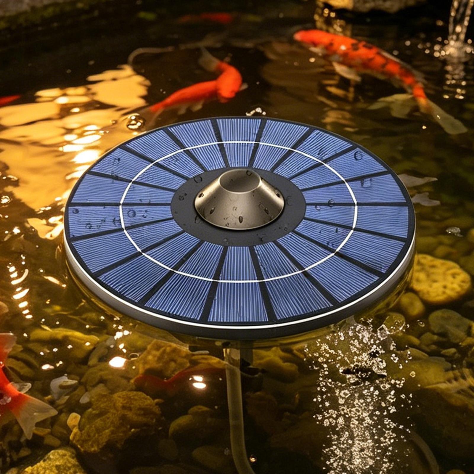 Solar-powered pond aerator pum - огляд і ціна Aquarium Fish Escape