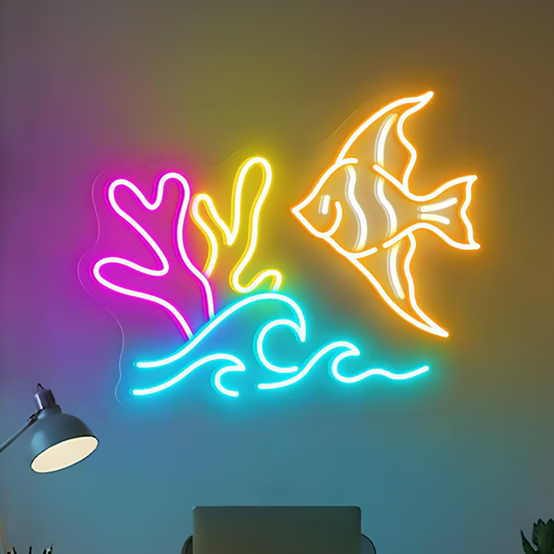 Fish Neon Sign Sea Animal Neon - огляд і ціна Aquarium Fish Restaurant